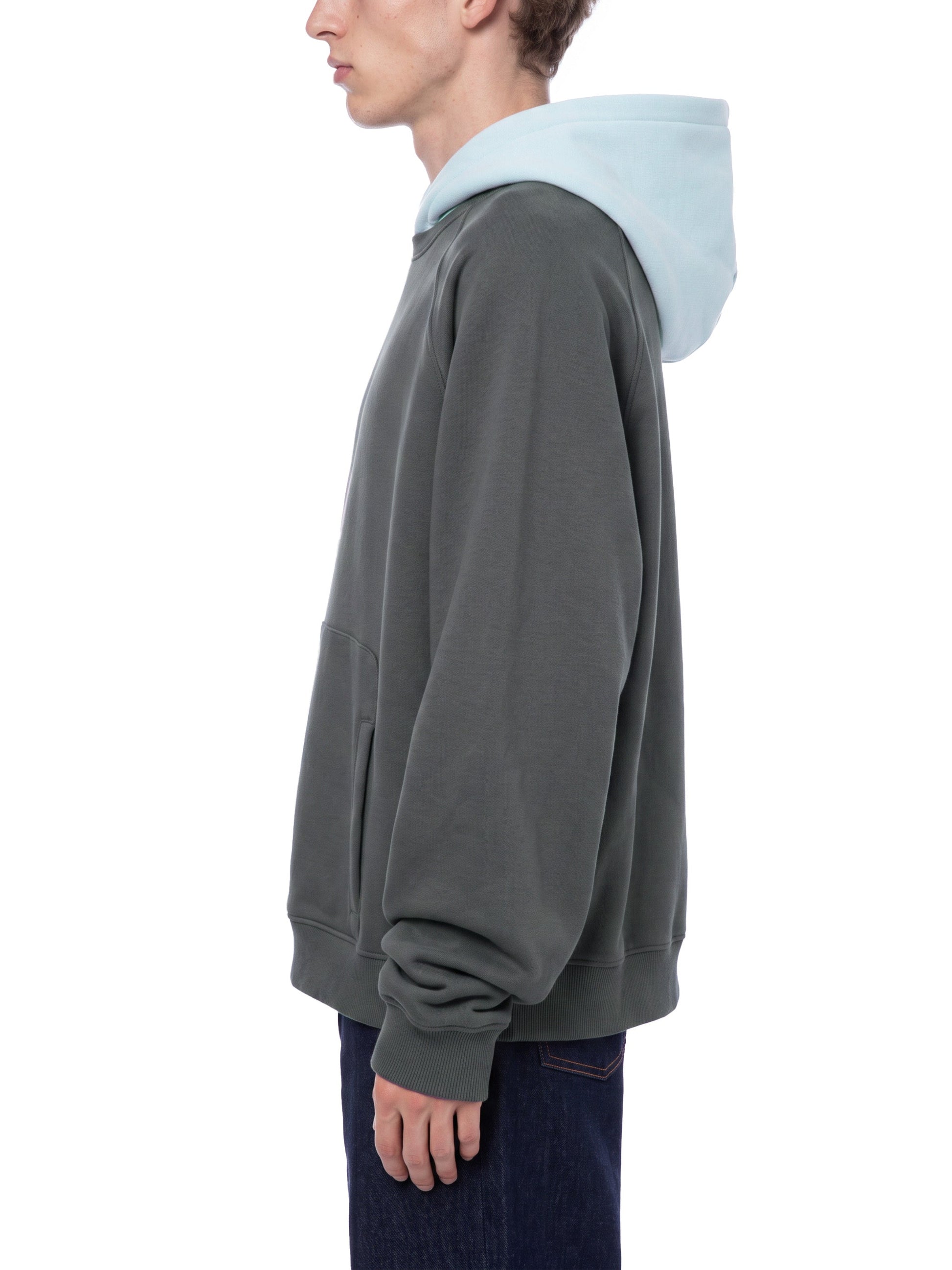 Unisex Fleece Raglan Color Block Hoodie ODMPOD