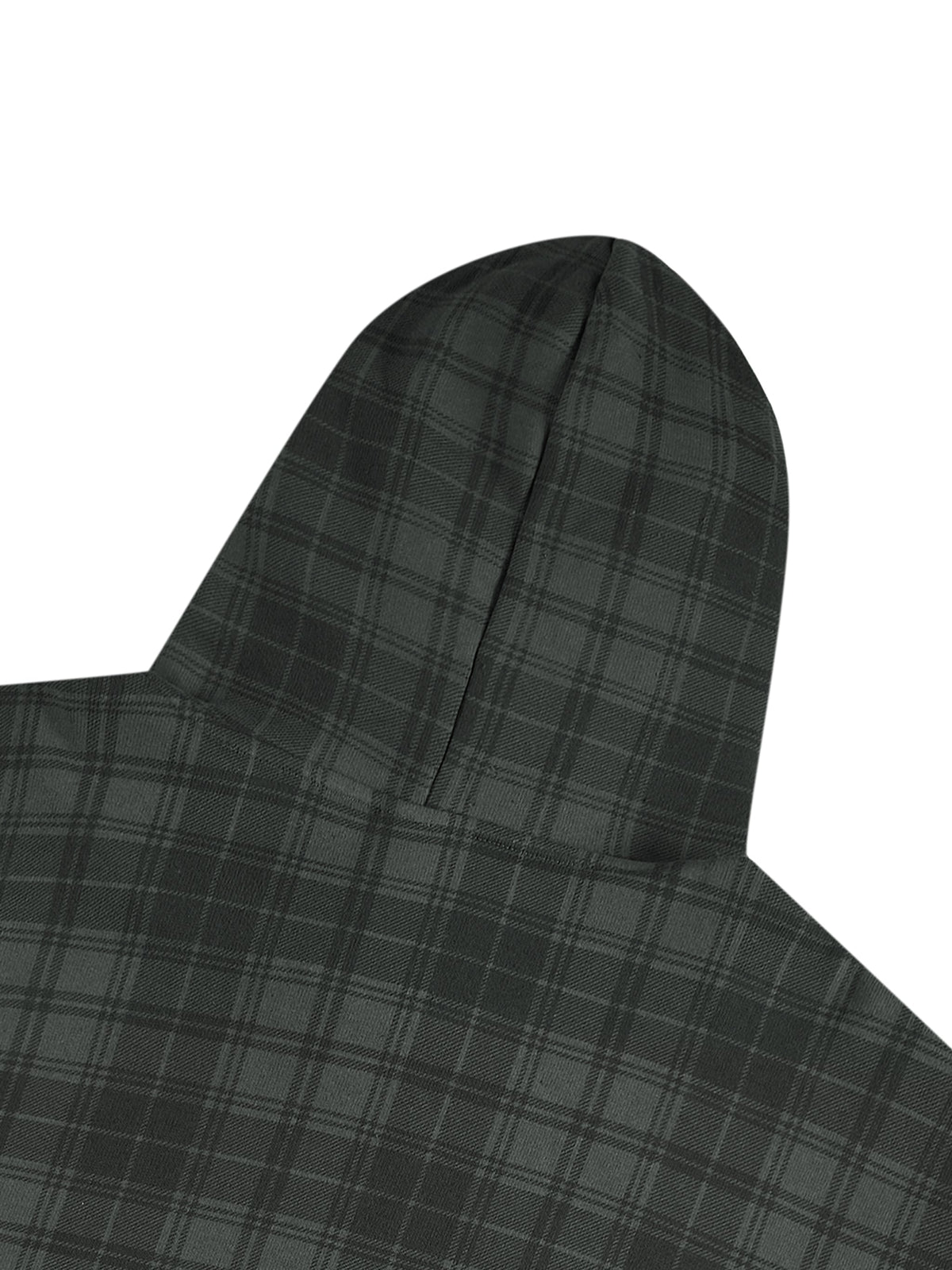 Unisex Plaid Color Block Hoodie ODMPOD
