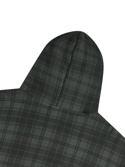 Unisex Plaid Color Block Hoodie ODMPOD