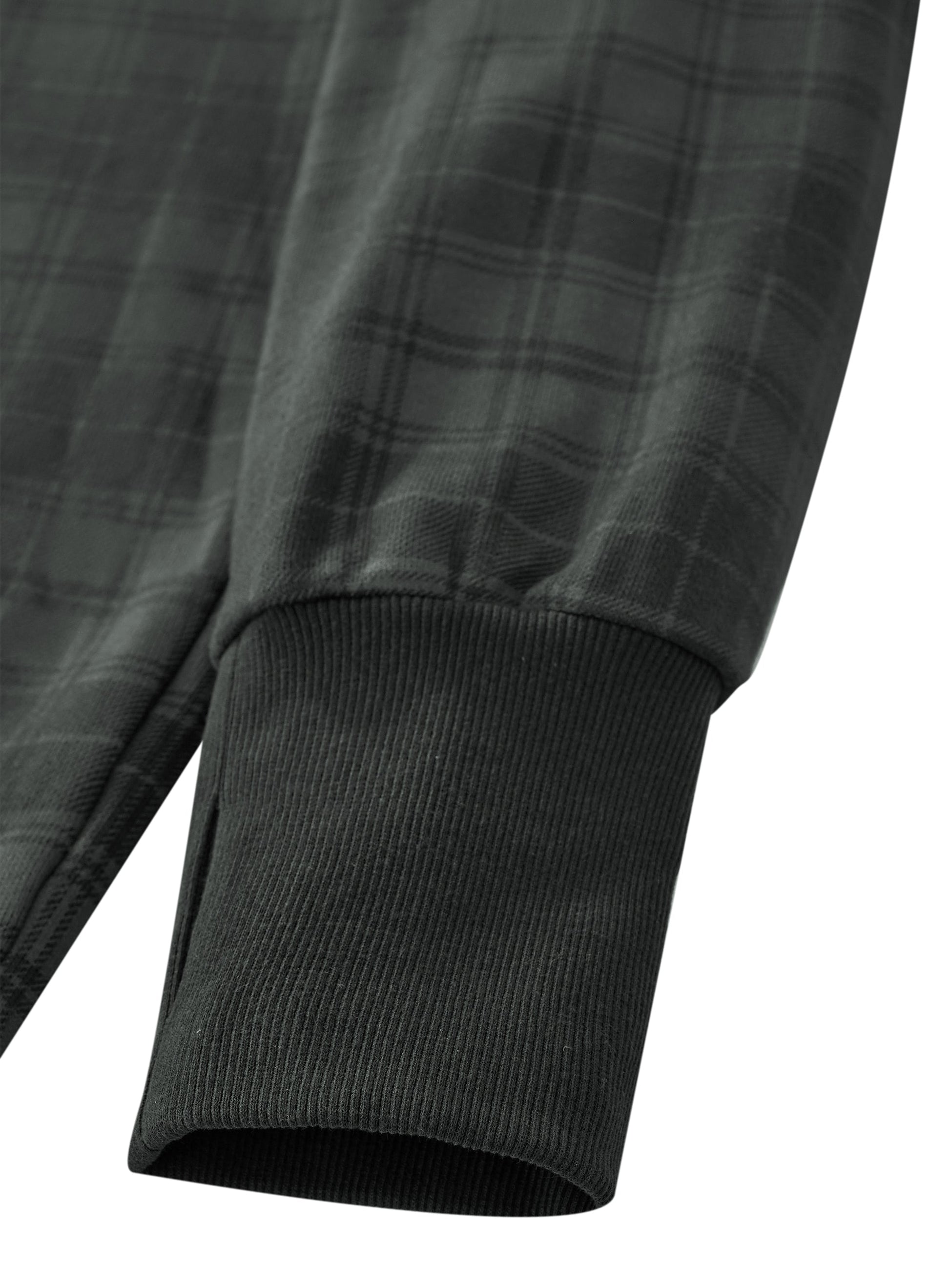 Unisex Plaid Color Block Hoodie ODMPOD
