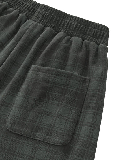 Unisex Plaid Straight Leg Pants ODMPOD