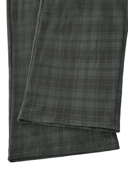 Unisex Plaid Straight Leg Pants ODMPOD