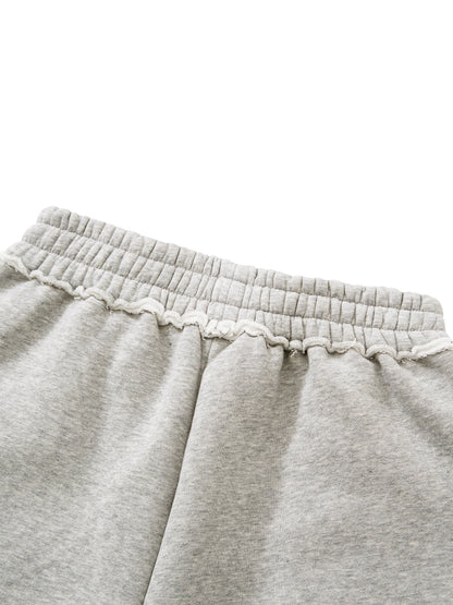 Unisex Raw Edge Fleece Shorts ODMPOD