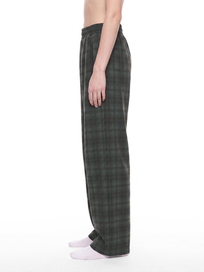 Unisex Plaid Straight Leg Pants ODMPOD