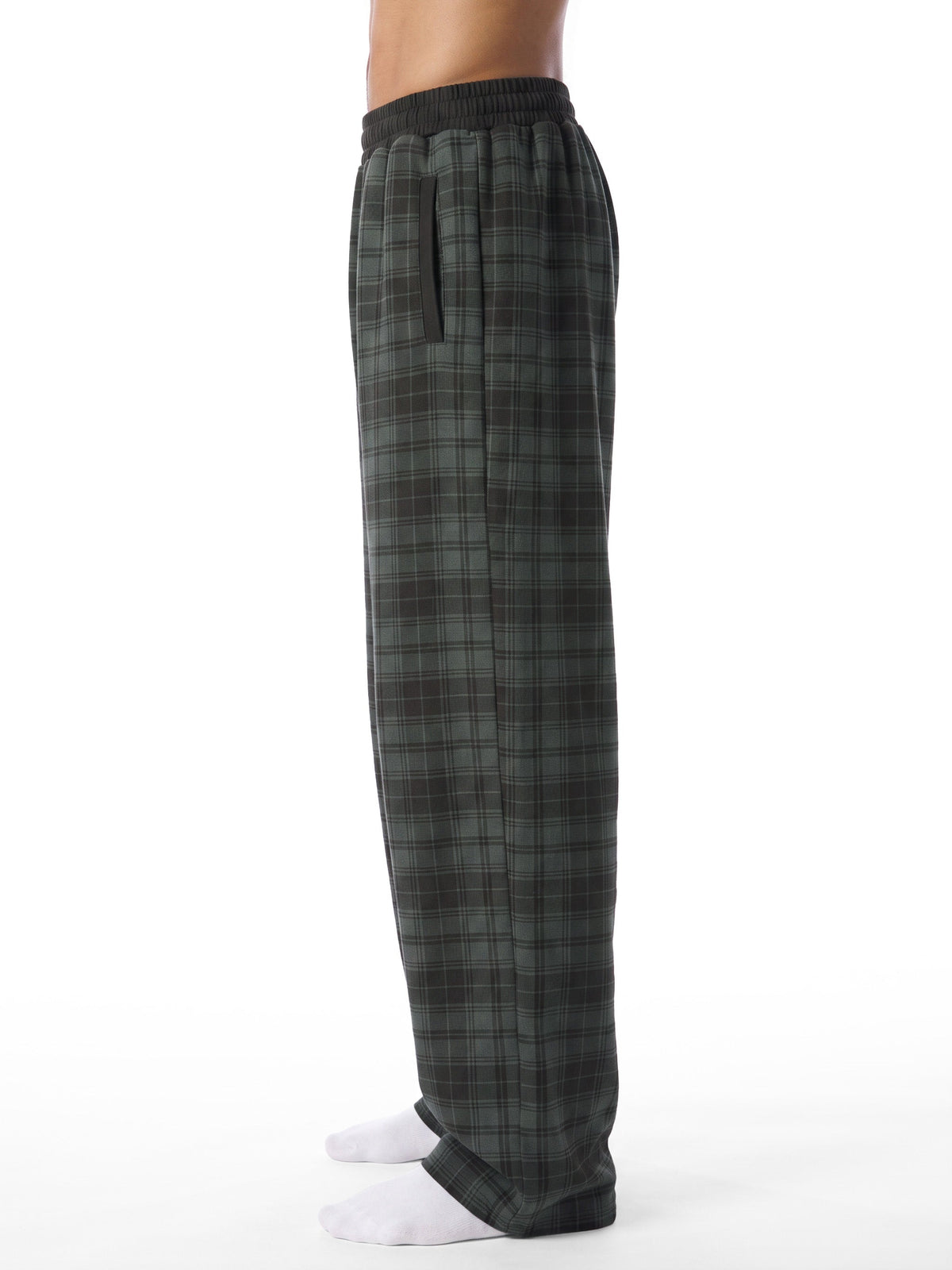 Unisex Plaid Straight Leg Pants ODMPOD