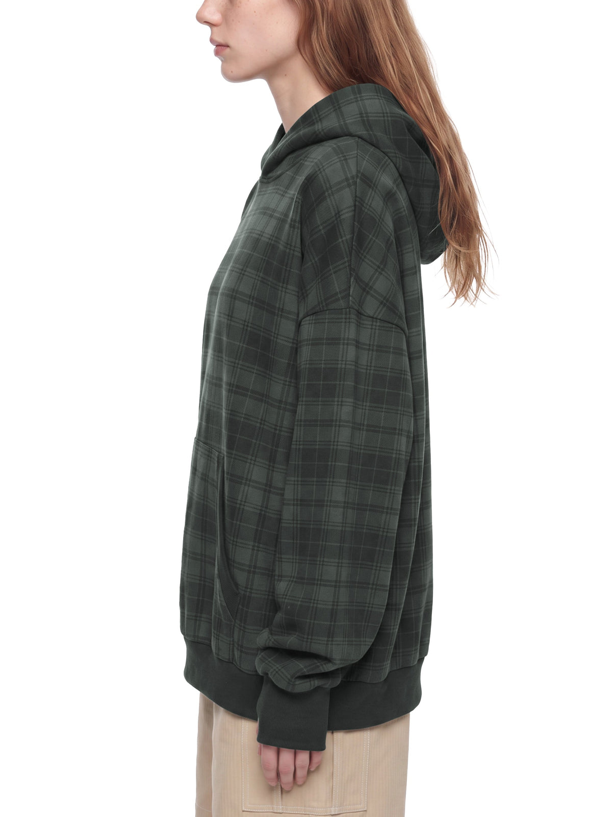Unisex Plaid Color Block Hoodie ODMPOD